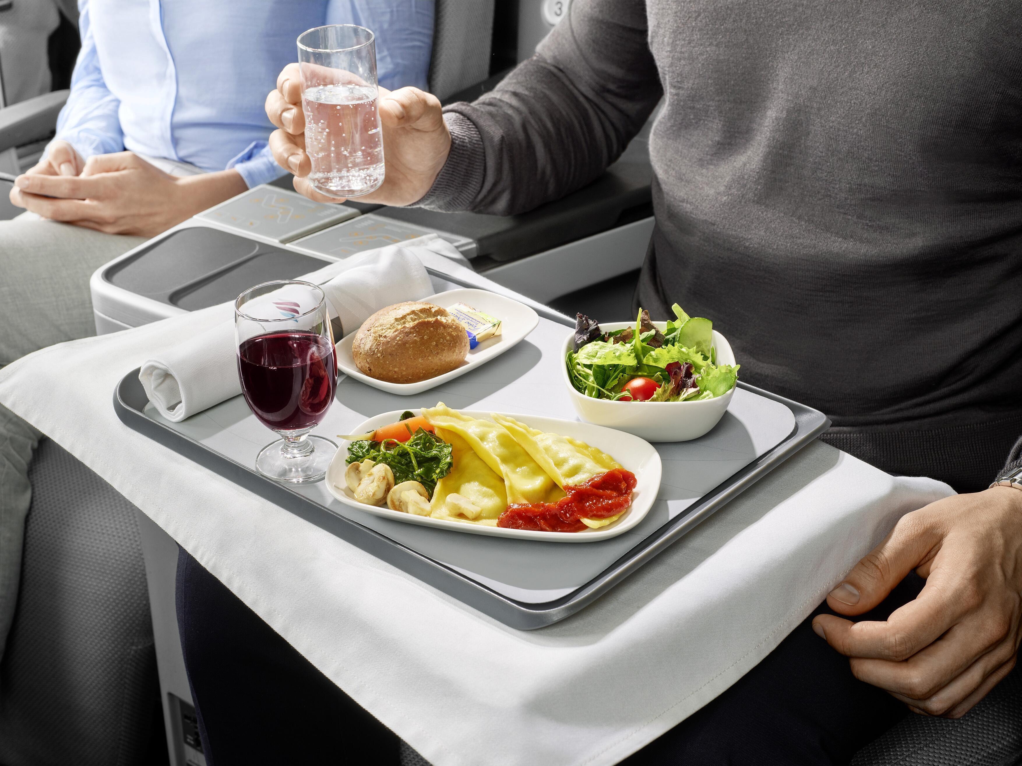 Verpflegung an Bord BIZclass Eurowings