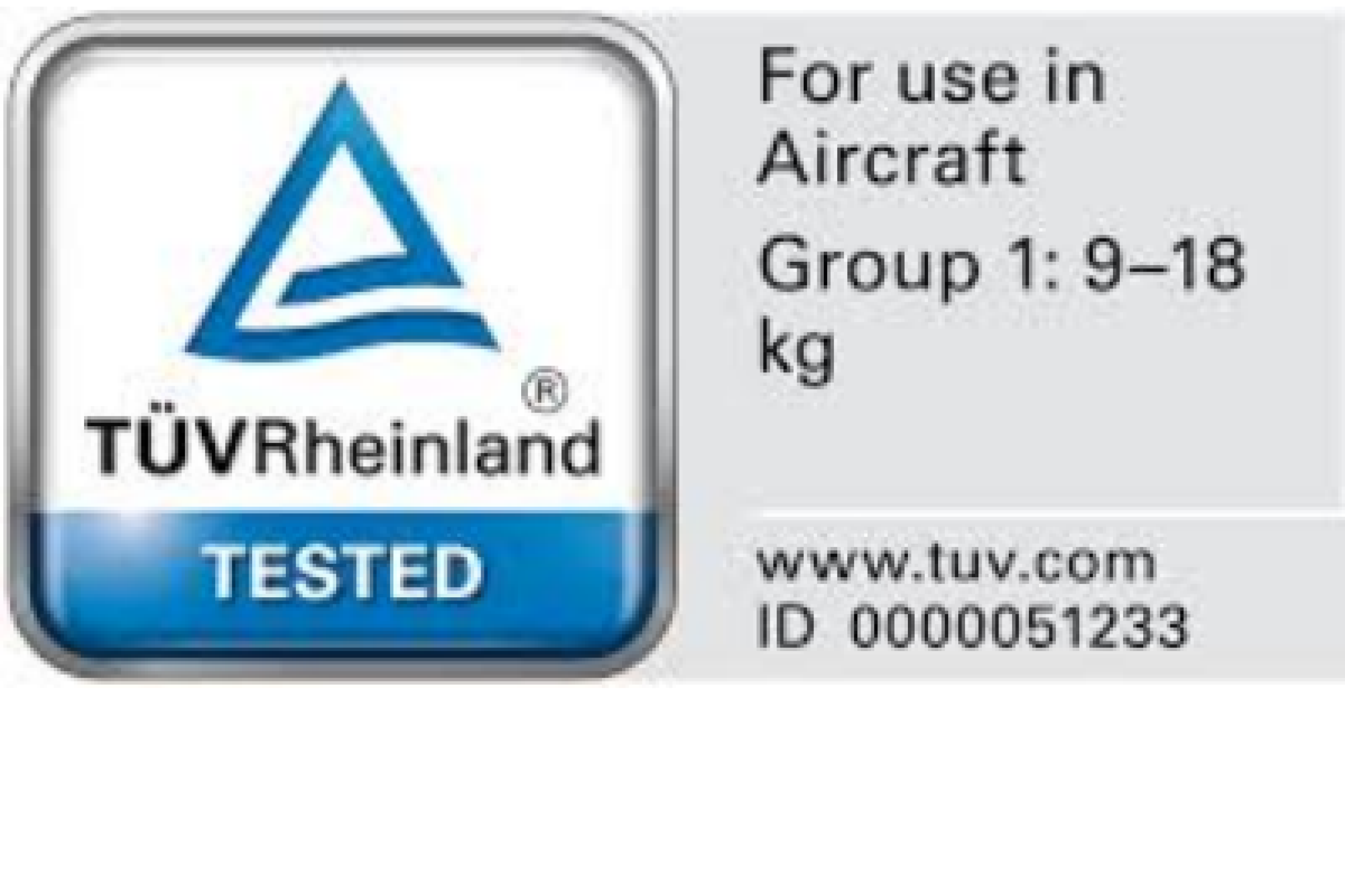 TÜV Rheinland: For use in Aircraft